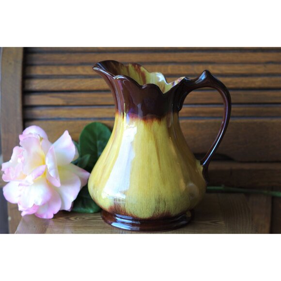 Blue Mountain Pottery Harvest Gold 8" Jug, Colonial Style Pitcher,  BMP - Picture 3 of 5